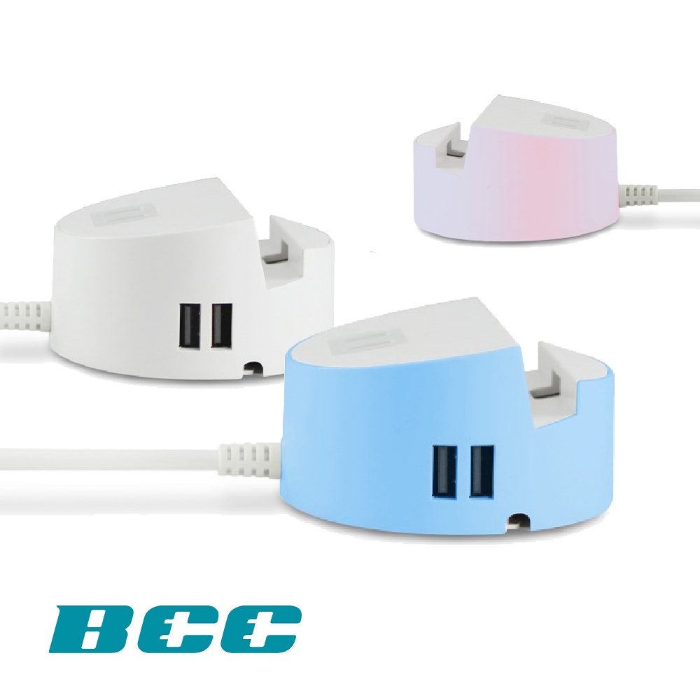 BCC 轉接式電源線組(附加USB充電座)
