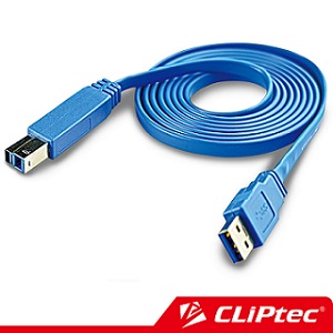 CLiPtec USB3.0 A公轉B公高速傳輸線1.5m