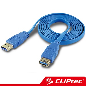 CLiPtec USB3.0 A公轉A母高速傳輸線1.5m