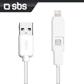 sbs Lightning+ Micro USB二合一傳輸線